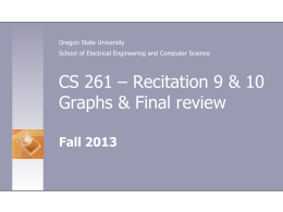 Recitation 10 - Classes - Oregon State University