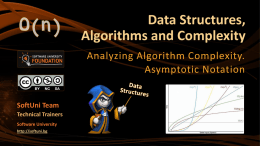 Data Structures, Algorithms and Complexity