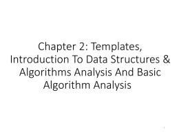 Chapter 2 Templates Data Struct and Algorithm v1.0.0