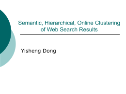 Clustering Web Search Results
