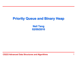 Algorithm Analysis Neil Tang 01/22/2008