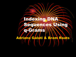 Indexing DNA Sequences Using q