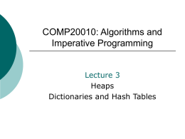 COMP20010: Algorithms and Imperative
