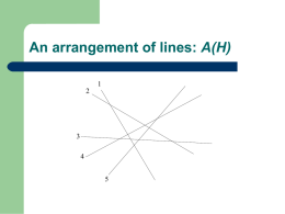An arrangement of lines: A(H)