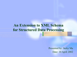 XML with Structural Information Description