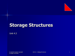 storage structures