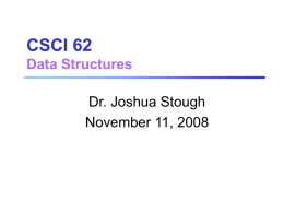 Nov 11 - Joshua Stough