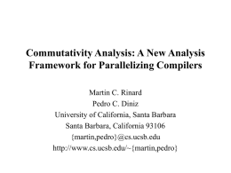 Commutativity Analysis: A New Analysis Framework for