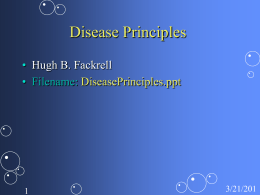 Disease Principles