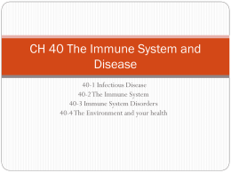 CH 40 The Immune System and Disease