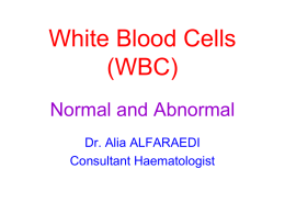 WBC Morphology and Cases
