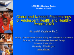 Global Adolescent Health Trends PowerPoint