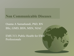 Non Communicable Disease (NCD)