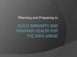 Planning and Preparing - HamiltonCountyPreppers