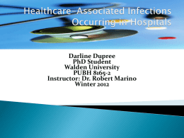 Healthcare Associated Infections - Environmental Public Health Today