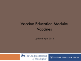 Vaccines Learning Module | Vaccine Education Center