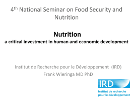 Nutrition and Economic Development
