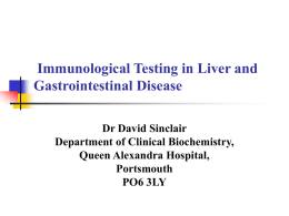 Immunological Testing in Liver and Gastrointestinal Disease