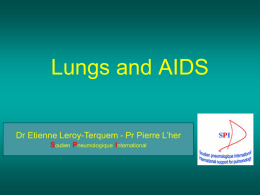 Lung and AIDS: radiological pictures