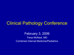 Clinical Pathology Conference