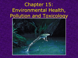 Chapter 15: Environmental Health, Pollution, and Toxicology