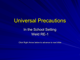 Universal Precaution - Box Elder School District