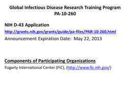NIH T-32 Application – PA-11-184