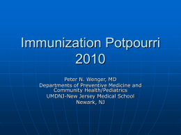 Immunization Update 2010