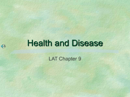 Health and Disease - AZ Branch AALAS Homepage