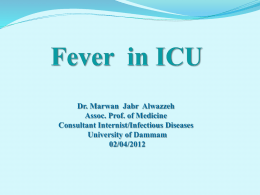 Fever in ICU