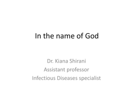 In the name of God - Isfahan University of Medical Sciences