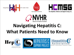 Disease Management - National Viral Hepatitis Roundtable
