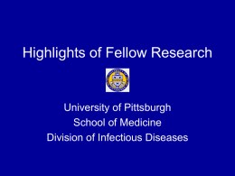 Research - University of Pittsburgh