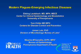 EPIDEM 2161: Methods in Infectious Diseases Epidemiology