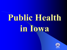 Public Health in Iowa