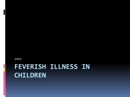 Feverish Illness in Children