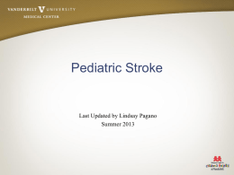 Pediatric Stroke