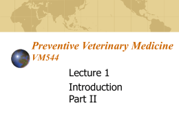 Preventive Veterinary Medicine VM544