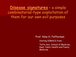 Disease Signatures