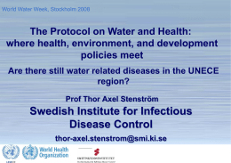 making a difference The Protocol on Water and Health