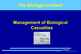 Biological Casualties - Arkansas Hospital Association