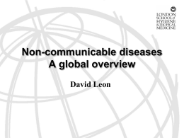 Non-communicable diseases. A global overview