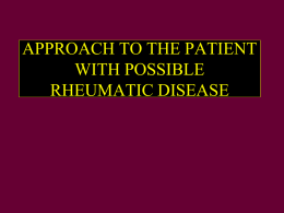 Approach_To_Patient_with_Rheum_Disease