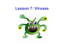 Lesson 7: Viruses