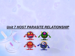 unit 7 host parasite notes