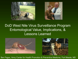 West Nile Virus Surveillance Training
