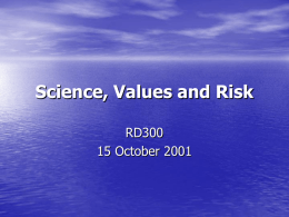 RD300 Science, Value..