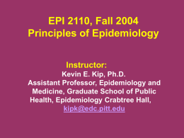 EPB PHC 6000 EPIDEMIOLOGY FALL, 1997