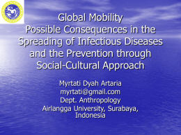 Global Mobility Possible Consequences in the Spreading of