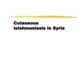 Environmental Determinants of Leishmaniasis in Syria